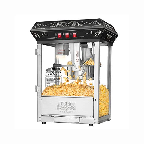Good Time 3 Gallon Popcorn Popper, 8oz Kettle, Warmer, and 5 All-in-One Kernel Packs
