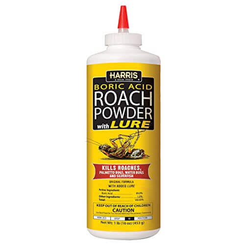 Harris Boric Acid Roach Powder With Lure, 16 oz